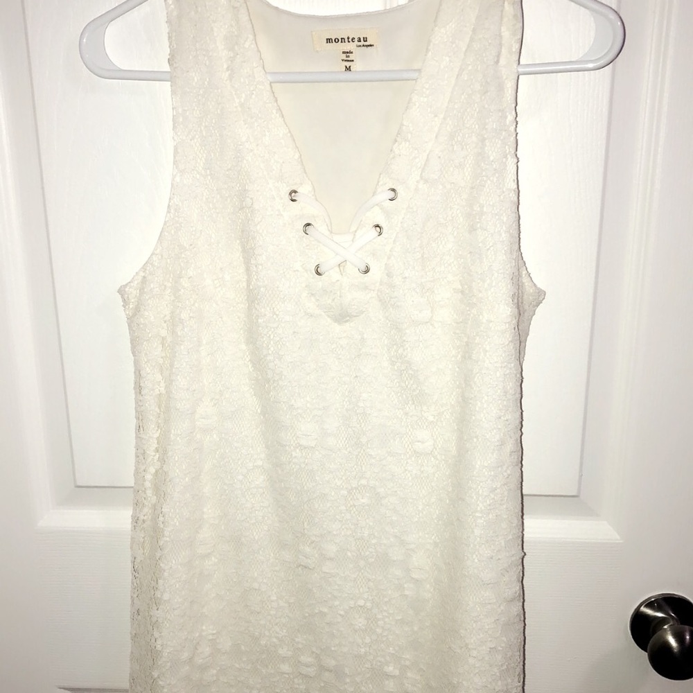 White lace dress